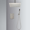 Ceiling Mounted Shower System Combo Set with Handheld and 12"Shower head