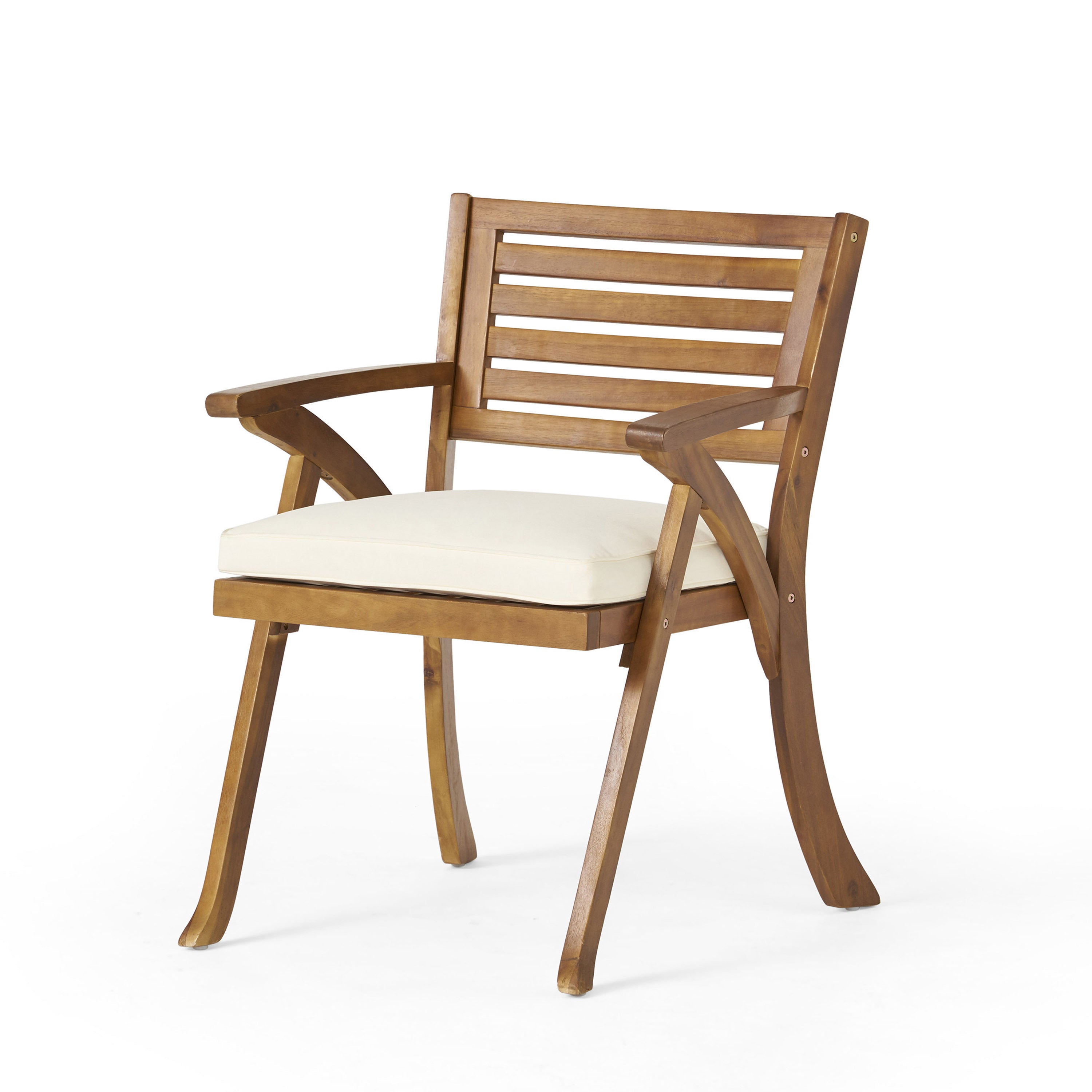 Outdoor Hermosa KD Wood Dining Chair (Set of 2)