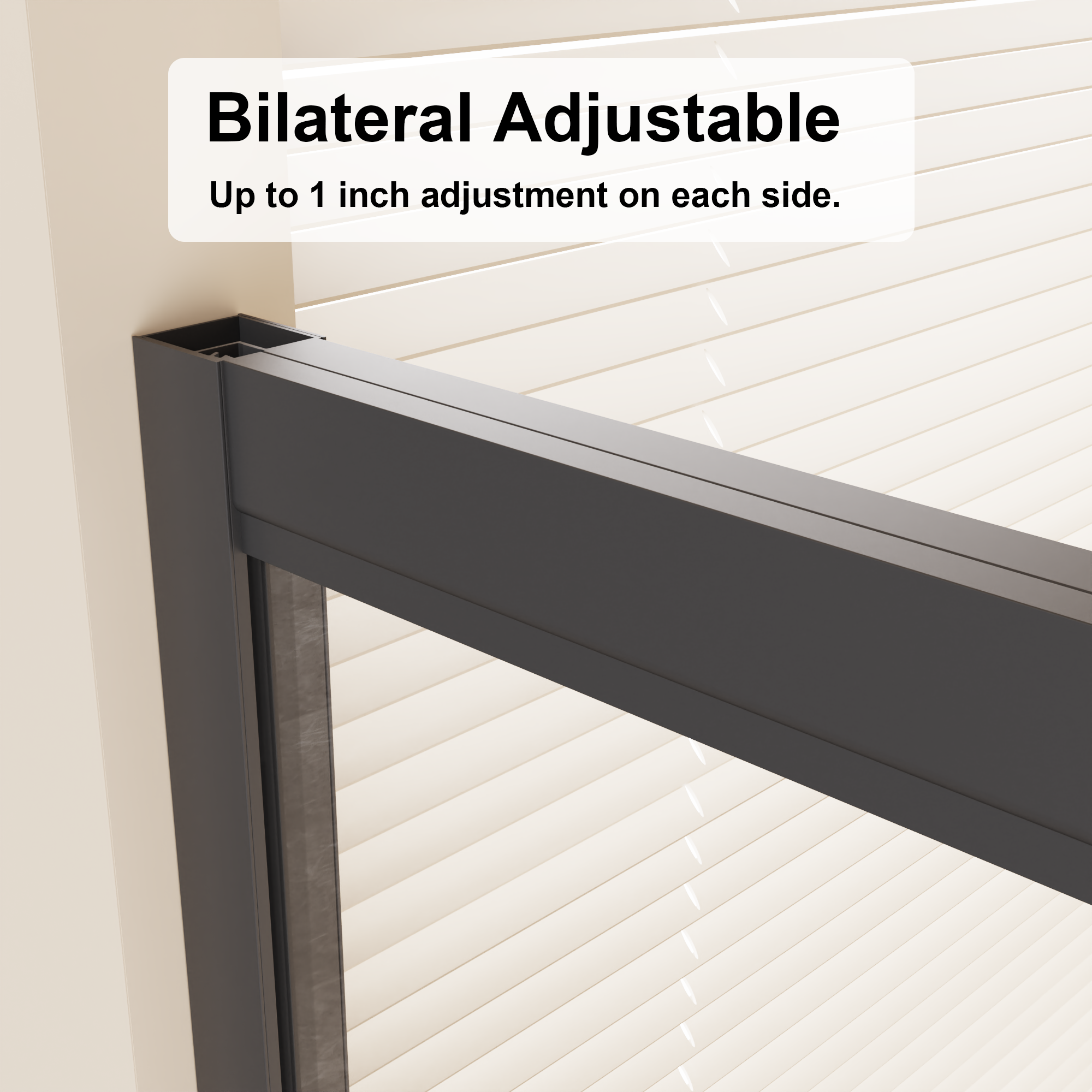 44-48 x 72 in Black Pivot Shower Door - 44-48 x 72 in / Black view 6