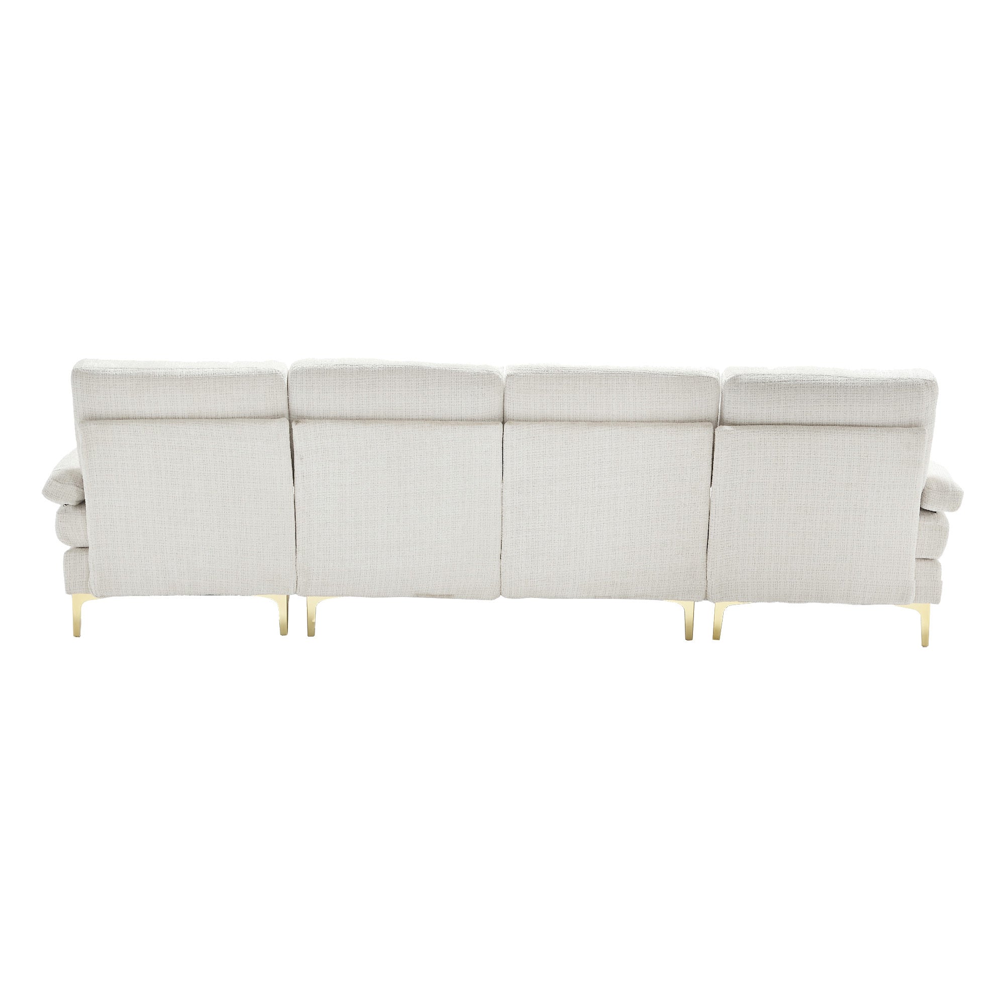 UNITED Modern Large chenille Fabric U-Shape Sectional Sofa