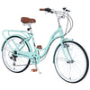 7 Speed, Steel Frame, Multiple Colors 24 Inch Ladies Bicycle