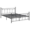 Gunmetal Slatted Queen Platform Bed