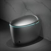 Unique Smart Toilet with Bidet Built In, Intelligent One Piece Toilet For Modern Bathroom, Auto Open/Close Seat, Foot Sensor, LED Display,Night Light, Warm Water & Dryer,Grey