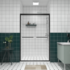 44-48 x 76 in Matte Black Bypass Shower Door view 1