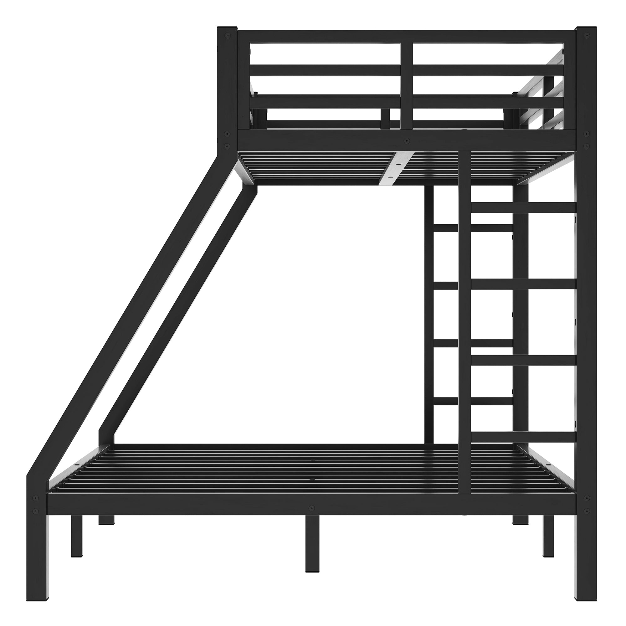 Metal Twin XL over Queen Bunk Bed for Teens and Adults,Space-Saving/Noise Reduced/No Box Spring Needed, Old SKU W1307S00019