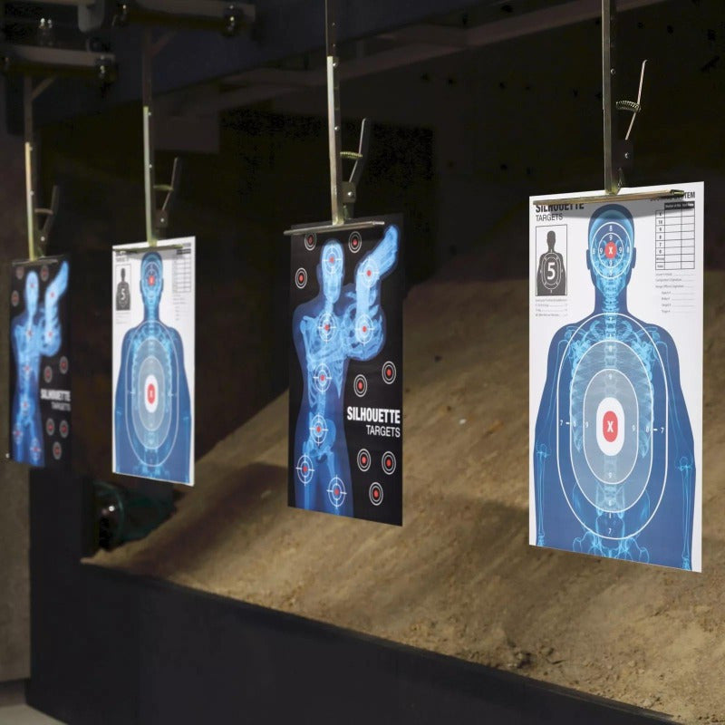 50-Pack Human Silhouette Large Paper Shooting Range Targets, 25x38 in