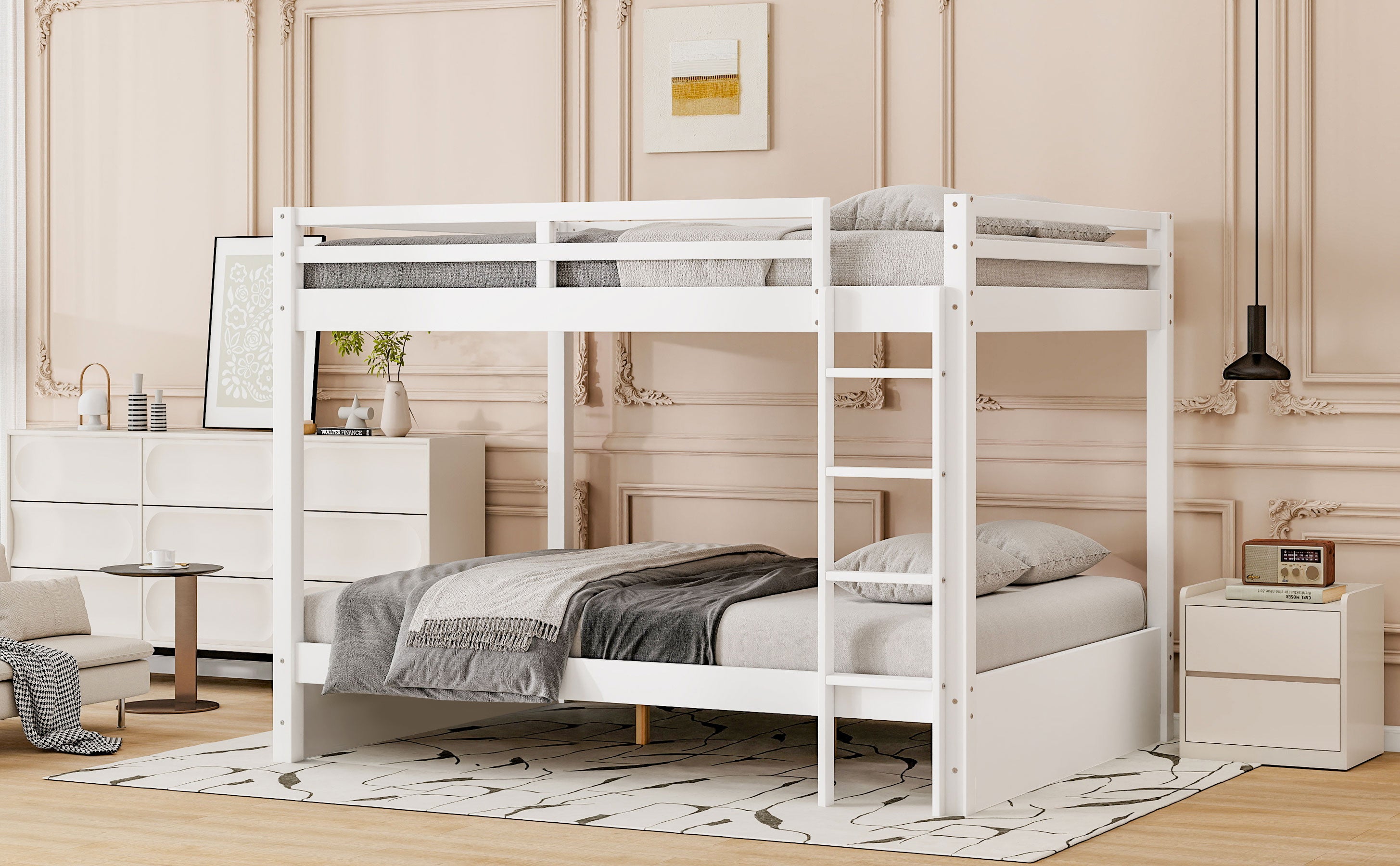 Queen over queen bunk bed dimensions