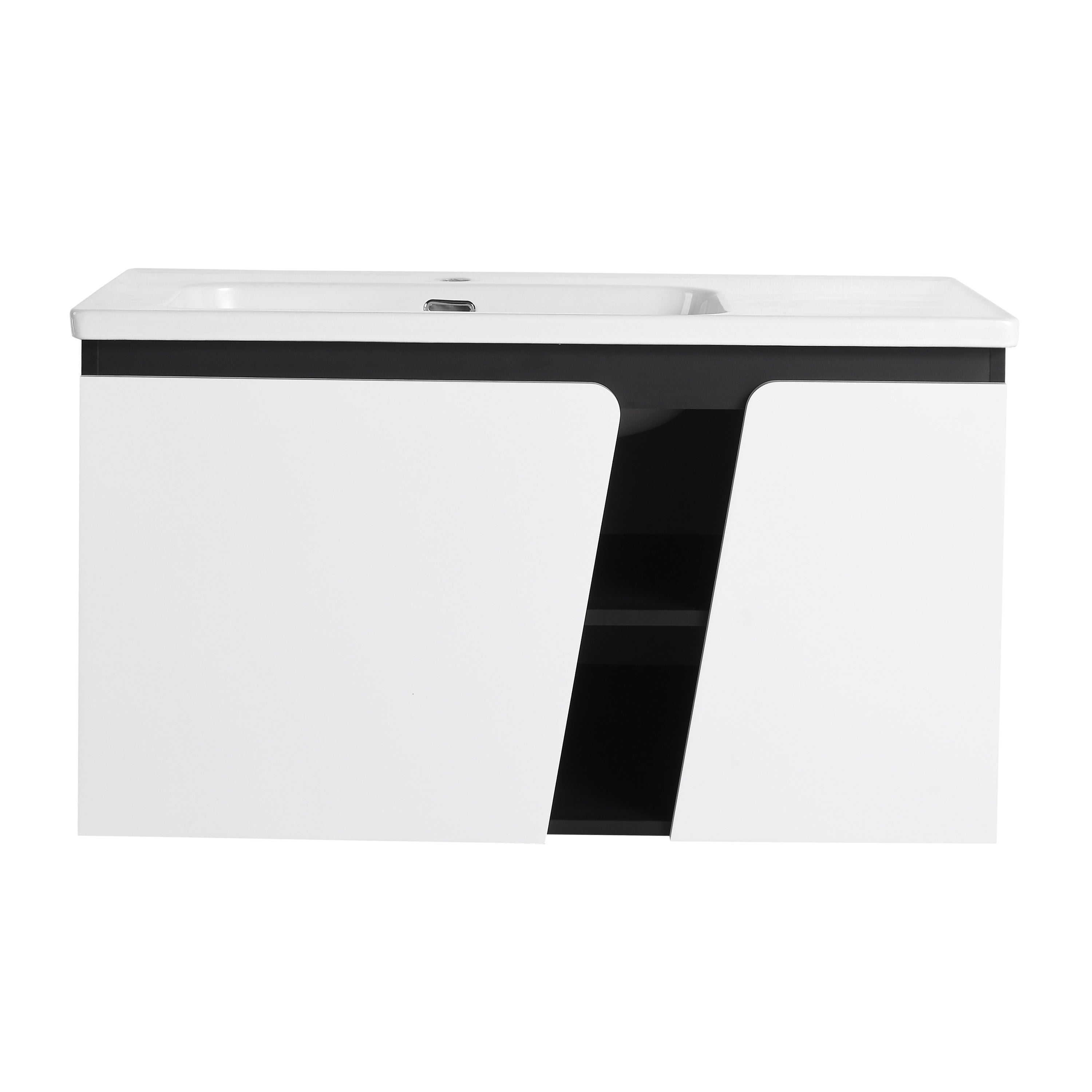 36'' Floating Wall-Mounted Bathroom Vanity With Ceramic Basin & Soft-Close Cabinet Door