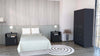 3 Piece Bedroom Set, Cartagena Armoire + 2 Omaha Nightstands, Black