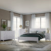 White Solid Wood 5 Pieces Full Bedroom Sets(bed+nightstand*2+chest+dresser) old sku:BS515100AAK