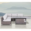 Fully Assembled 6-Piece Rattan Sectional Sofa Set with Cushions