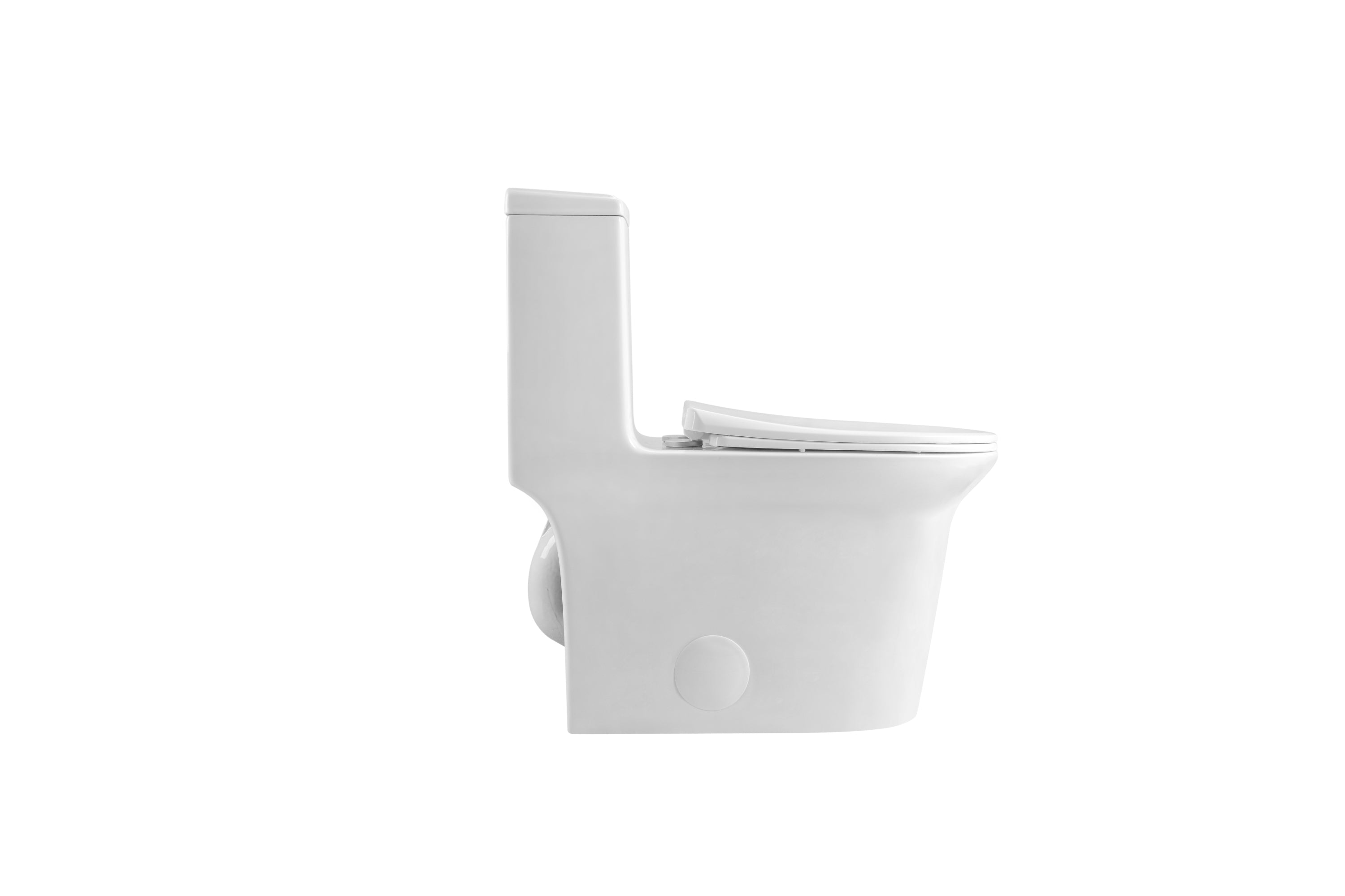 1.1/1.6 GPF Elongated Comfort Height Super Quite Flushing Floor Mounted One-Piece Toilet, CUPC Certified, WaterSense Cetified, Ceramic, White Color, Soft Close Seat