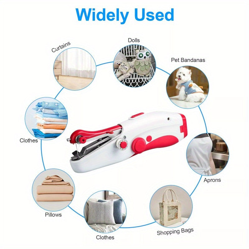 Portable Mini Sewing Machine Electric Cordless Mending Machine Handy Stitch Sewing Machine for Home Travel