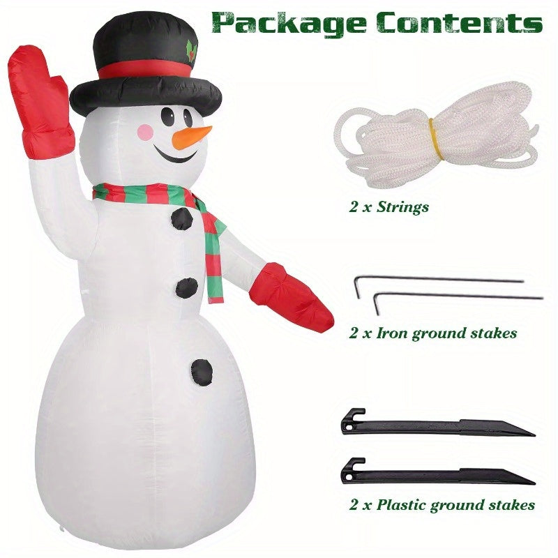 7.9FT Christmas Inflatable Giant Snowman Blow up Light up Snowman