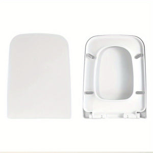 Square Toilet Seat with Grip-Tight Bumpers - Heavy Duty, Quiet Close, Quick Release, Easy Cleaning