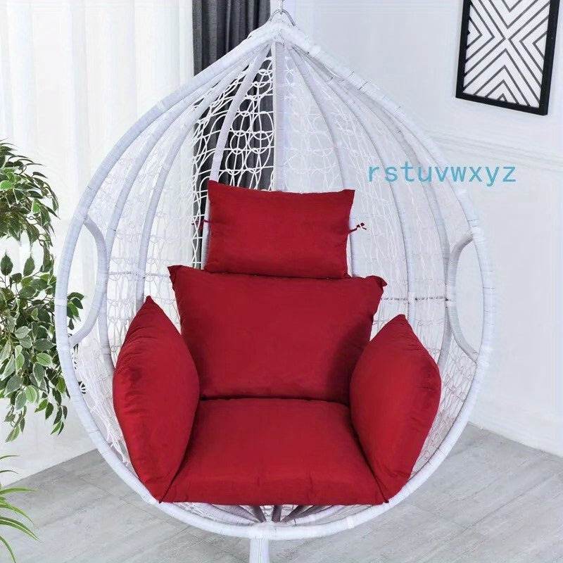 Hanging Egg Rattan Chair Outdoor Garden Patio Hammock Cushions (No Hammock)