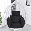 Hanging Egg Rattan Chair Outdoor Garden Patio Hammock Cushions (No Hammock)