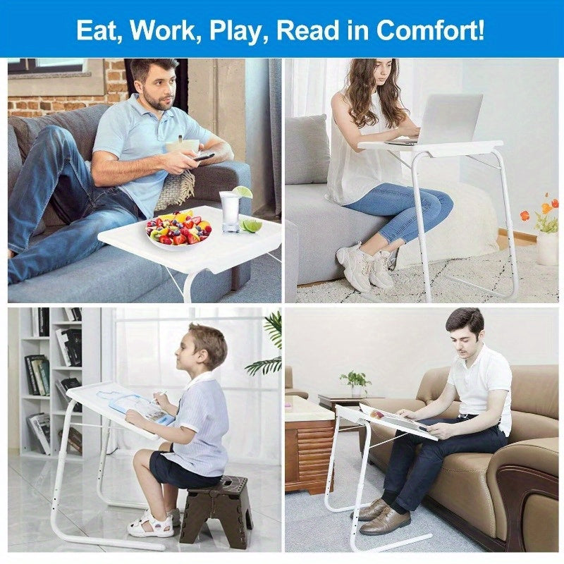 Folding Table Desk Portable Smart TV Tray Laptop PC Dinner Bed Sofa Mate Table