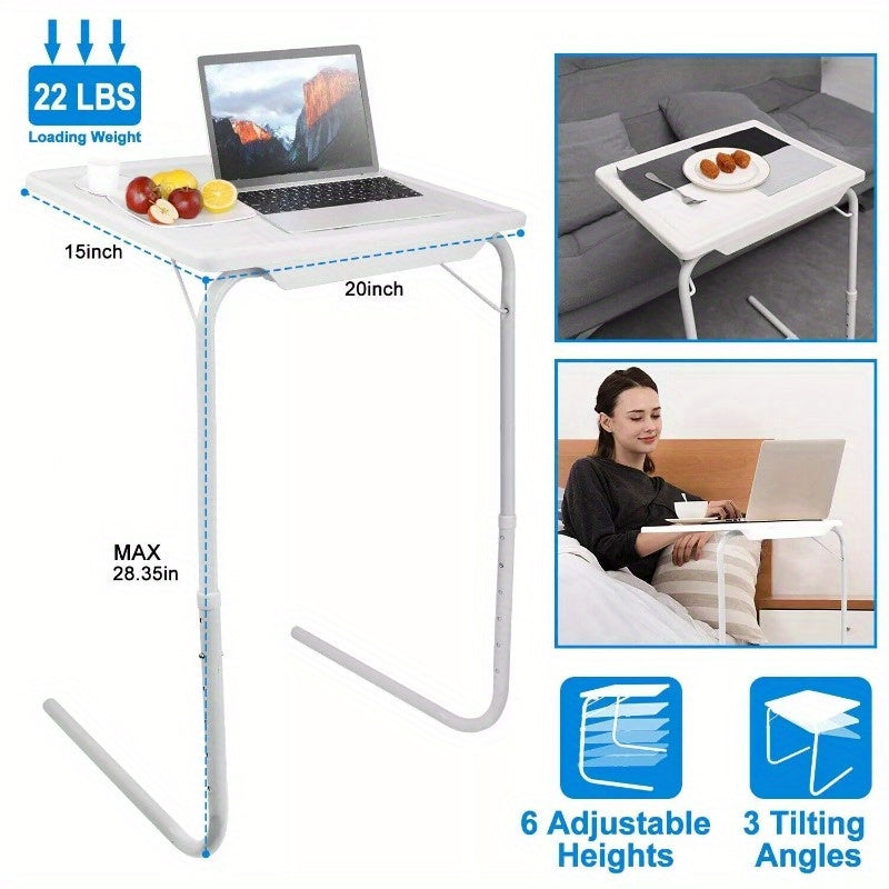 Folding Table Desk Portable Smart TV Tray Laptop PC Dinner Bed Sofa Mate Table