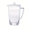 2.75 Quarts Water Pitcher with Lid, Oval Halo Design Unbreakable Plastic Pitcher, Drink Pitcher, Juice Pitcher with Spout BPA Free