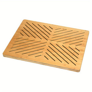 Bamboo Floor and Bath mat with Non-Slip Rubber Feet