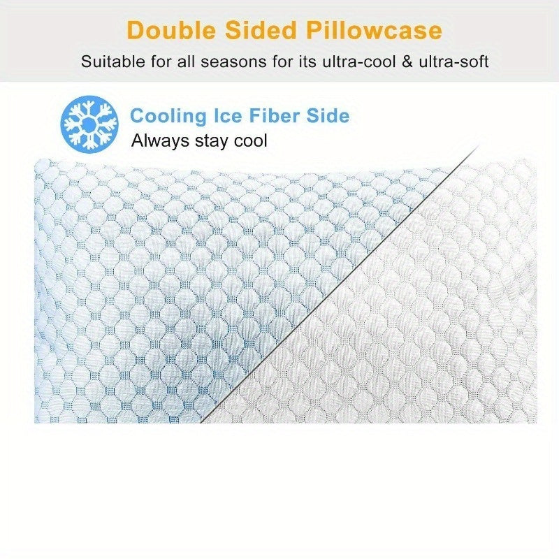 Ventilated, Soft, Breathable Bed Pillow with Heat & Moisture Reduction, Machine Washable Cover, 1 Pack