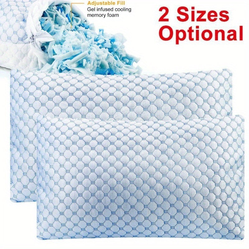 Ventilated, Soft, Breathable Bed Pillow with Heat & Moisture Reduction, Machine Washable Cover, 1 Pack