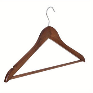 60 PCS - Solid Walnut Wood Suit Hangers for Adults