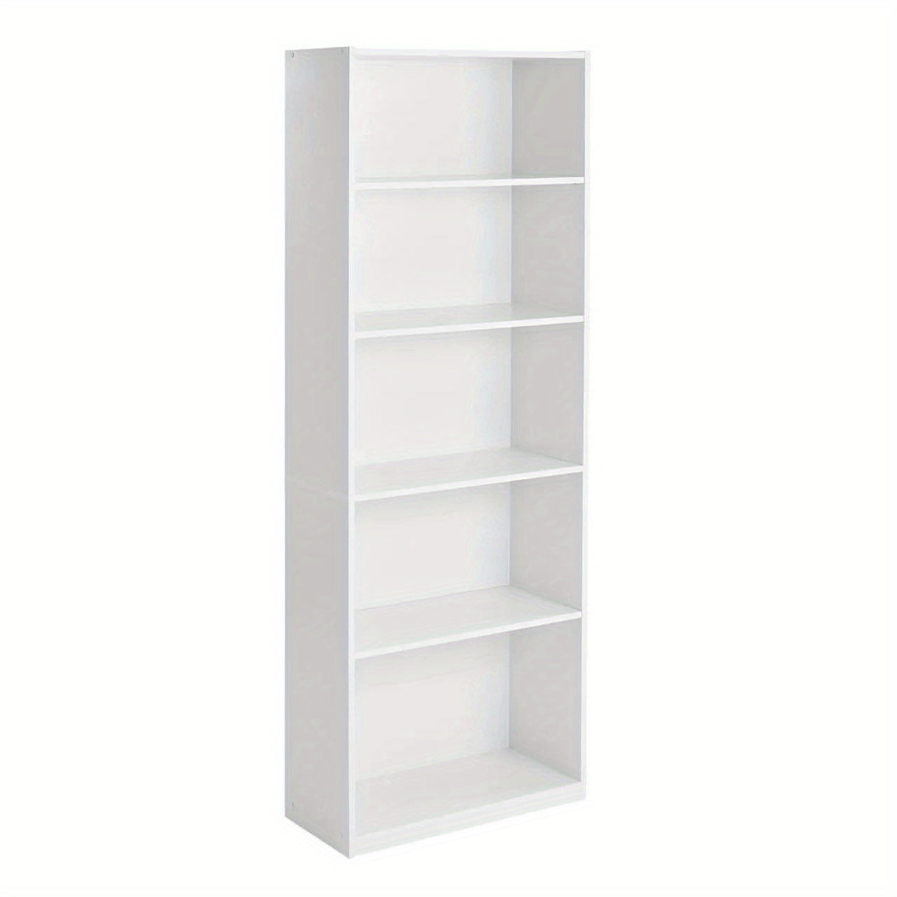 Mainstays 5-Shelf Bookcase with Adjustable Shelves, White