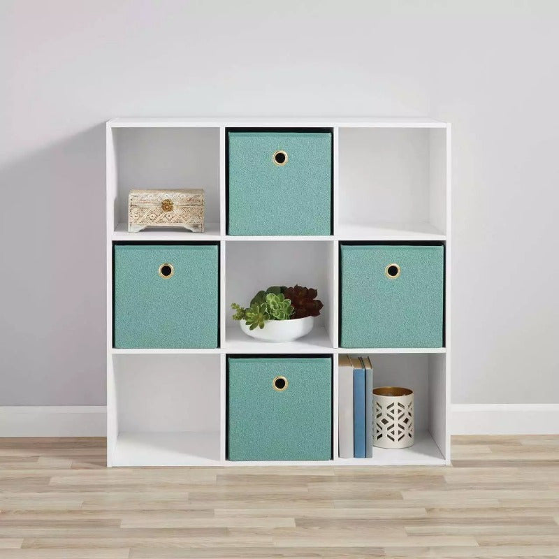 11" 9-Cube Storage Organizer, White