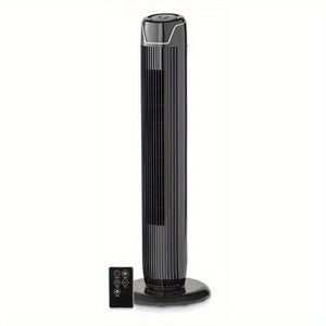 36" Tall 3-Speed Oscillating Tower Fan, FZ10-19JR, New, Black