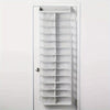 Over The Door 26 Shelf Mesh Shoe Organizer Light Gray