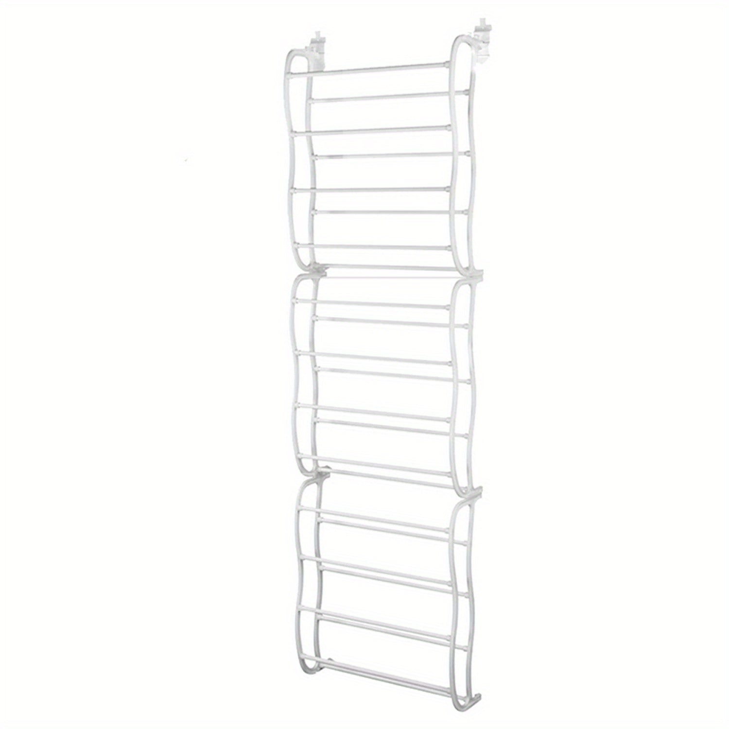 36 Pairs Over-The-Door Shoe Rack 12 Layers Wall Hanging Organizer Requires Screwing Holes