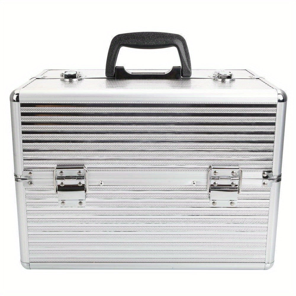 Pro Aluminum Makeup Train Case Jewelry Box Cosmetic Organizer 4 Style