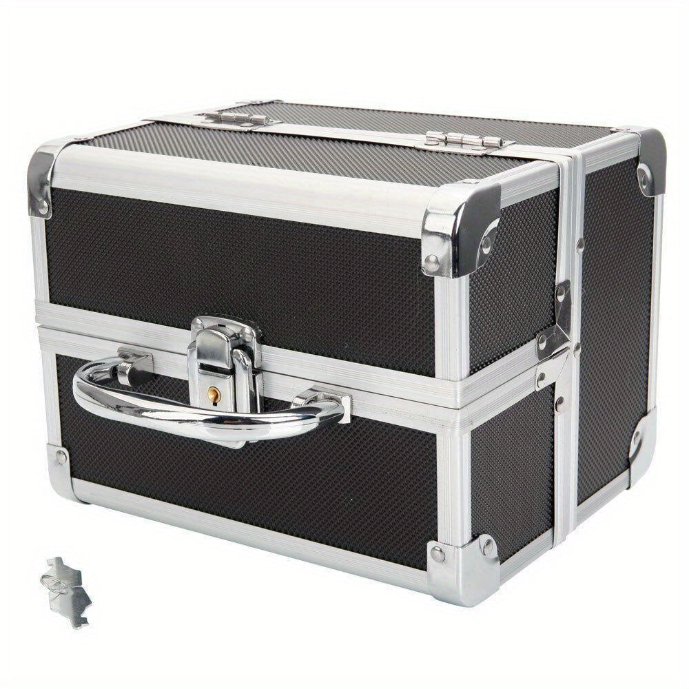 Pro Aluminum Makeup Train Case Jewelry Box Cosmetic Organizer 4 Style