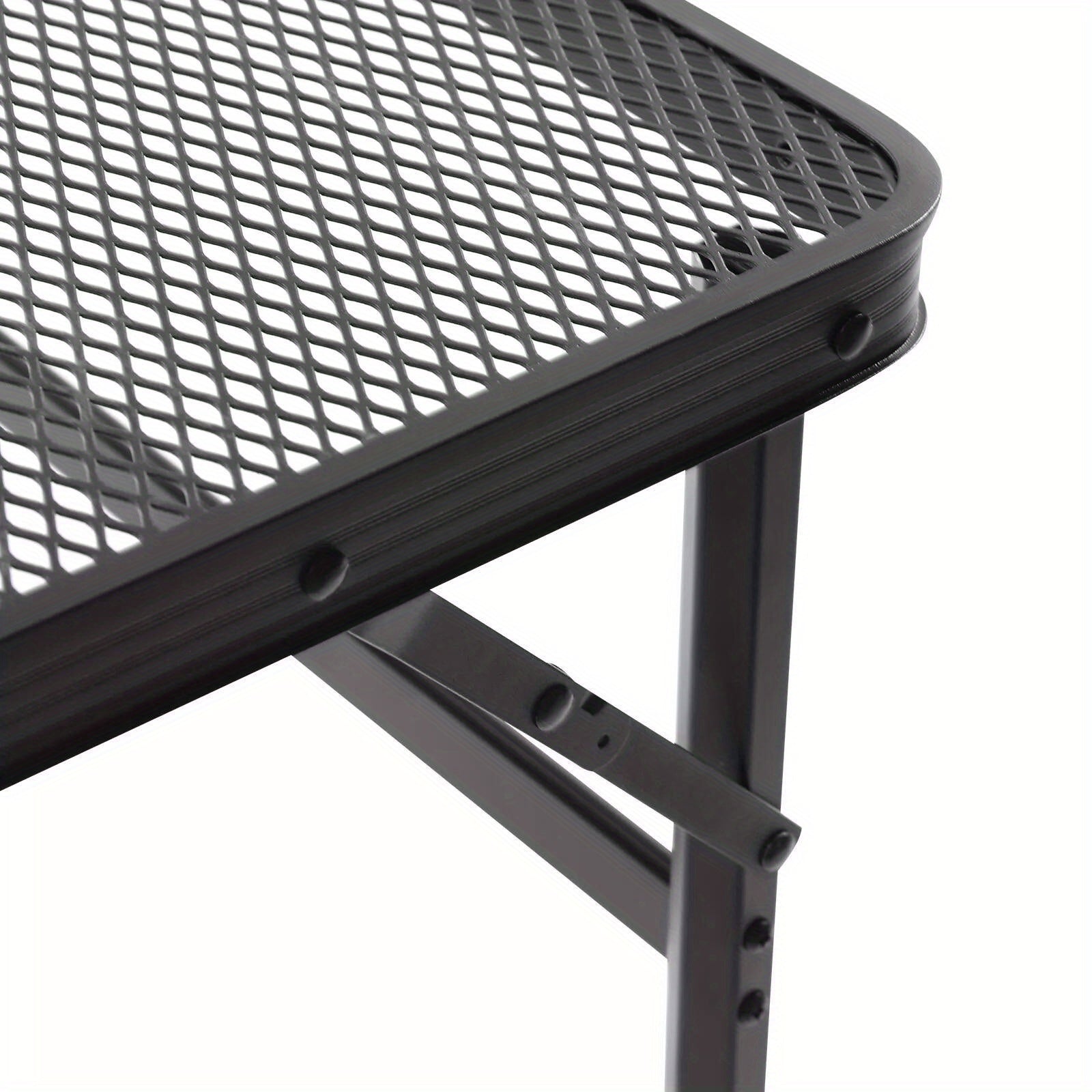 Adjustable Height Folding Table for Grill, Outdoor Picnic & Camping