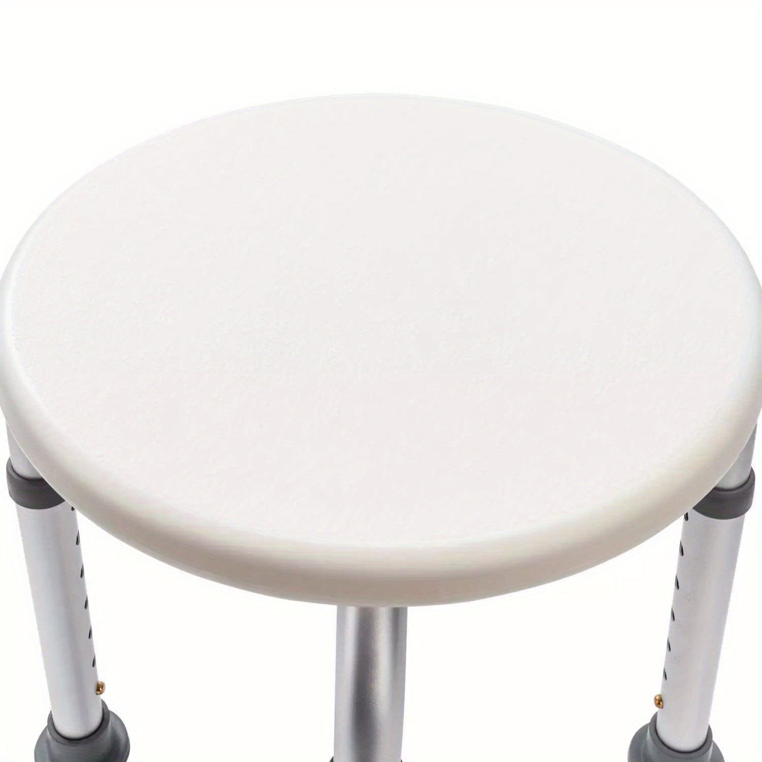 Adjustable Height Medical Shower Chair - Round Bath Tub Bench Stool Seat