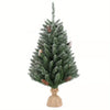 3 Feet Pre-Lit Artificial Christmas Tree with 100 LED Lights - Holiday Xmas Decor