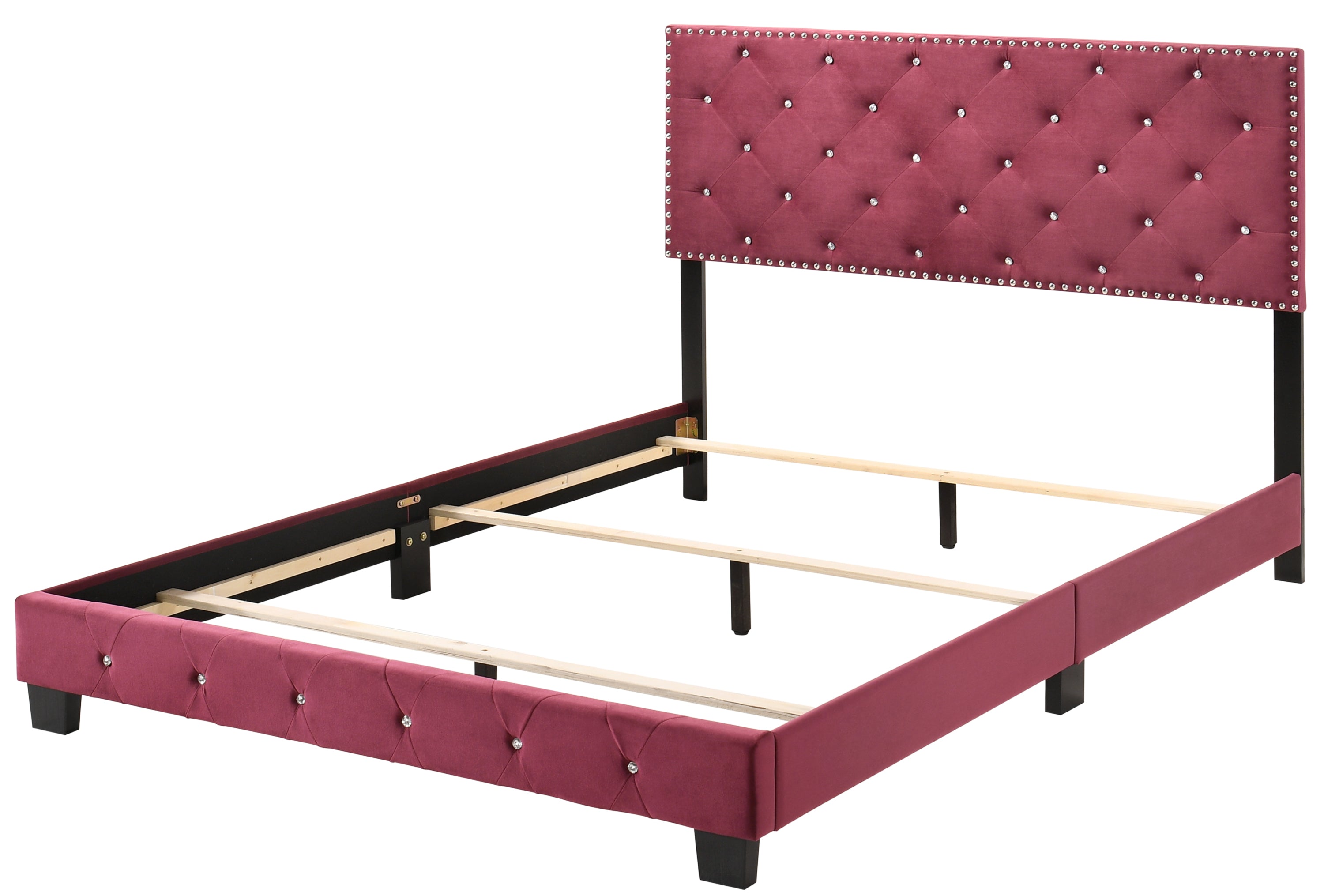 Transitional Cherry King Bed For Elegant Comfort