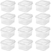 Sterilite Flip Top Storage Boxes - Clear Organizers, 12-Pack for Easy Access