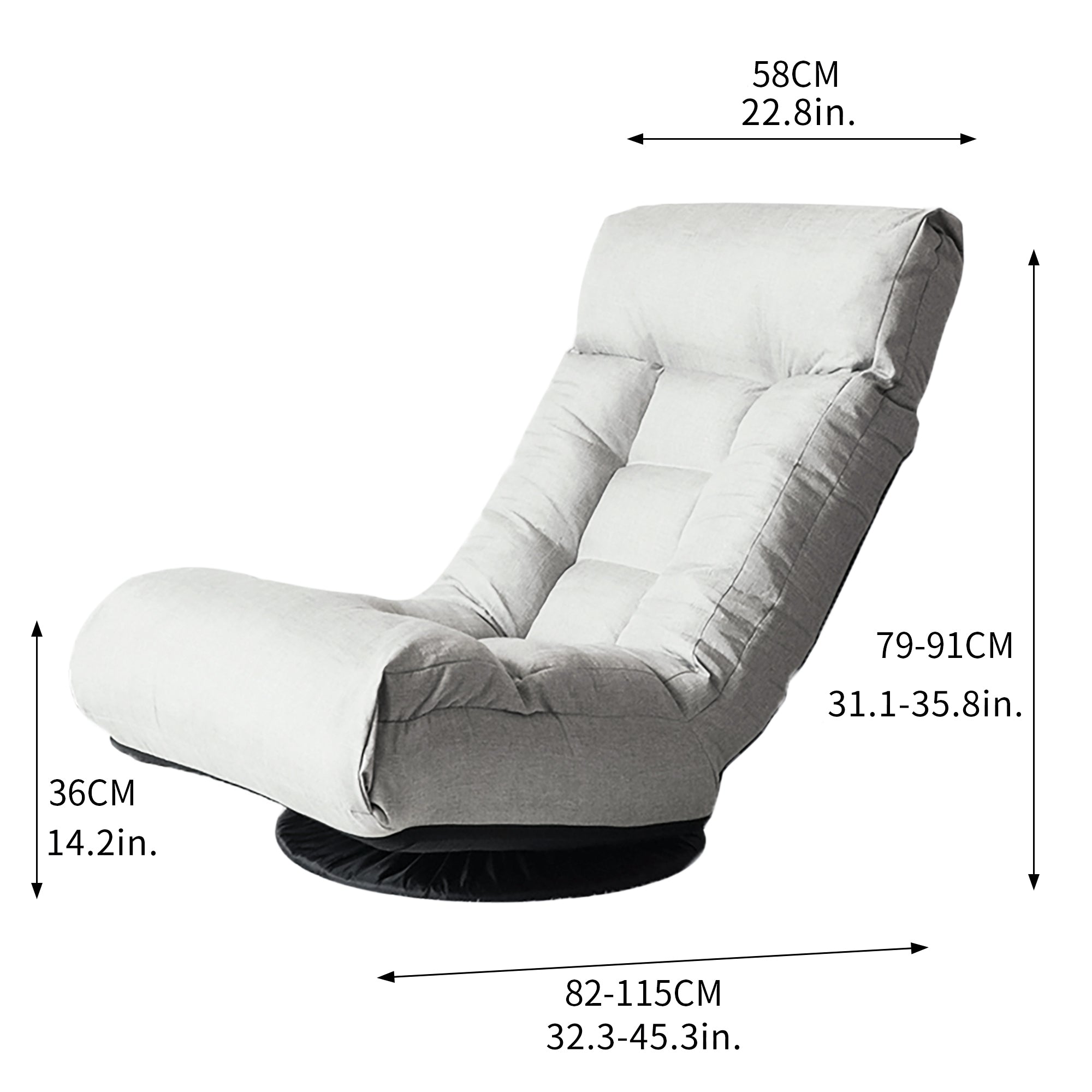 Single sofa reclining chair Japanese chair lazy sofa tatami balcony reclining chair leisure sofa adjustable chair