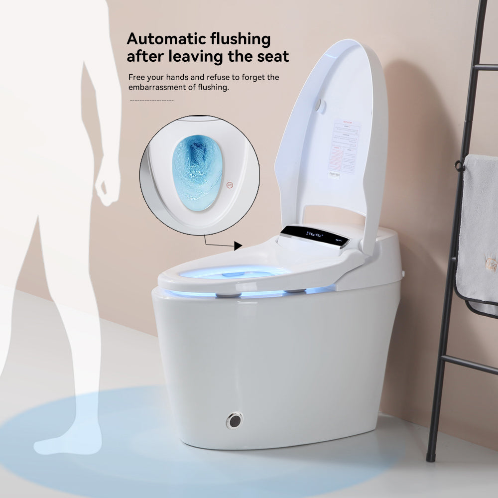 Smart Toilets with Heated Bidet Seat, Portable toilet with bidet built, Bidet toilet with Dryer and Warm Water