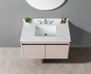 31 Inch Marble Vanity Top, White Vanity Top with Pre-drilled Faucet Holes, Bathroom Vanity Top with Undermount Rectangular Middle Sink and 4" Height Backsplash,  Bianco Carrara Venato