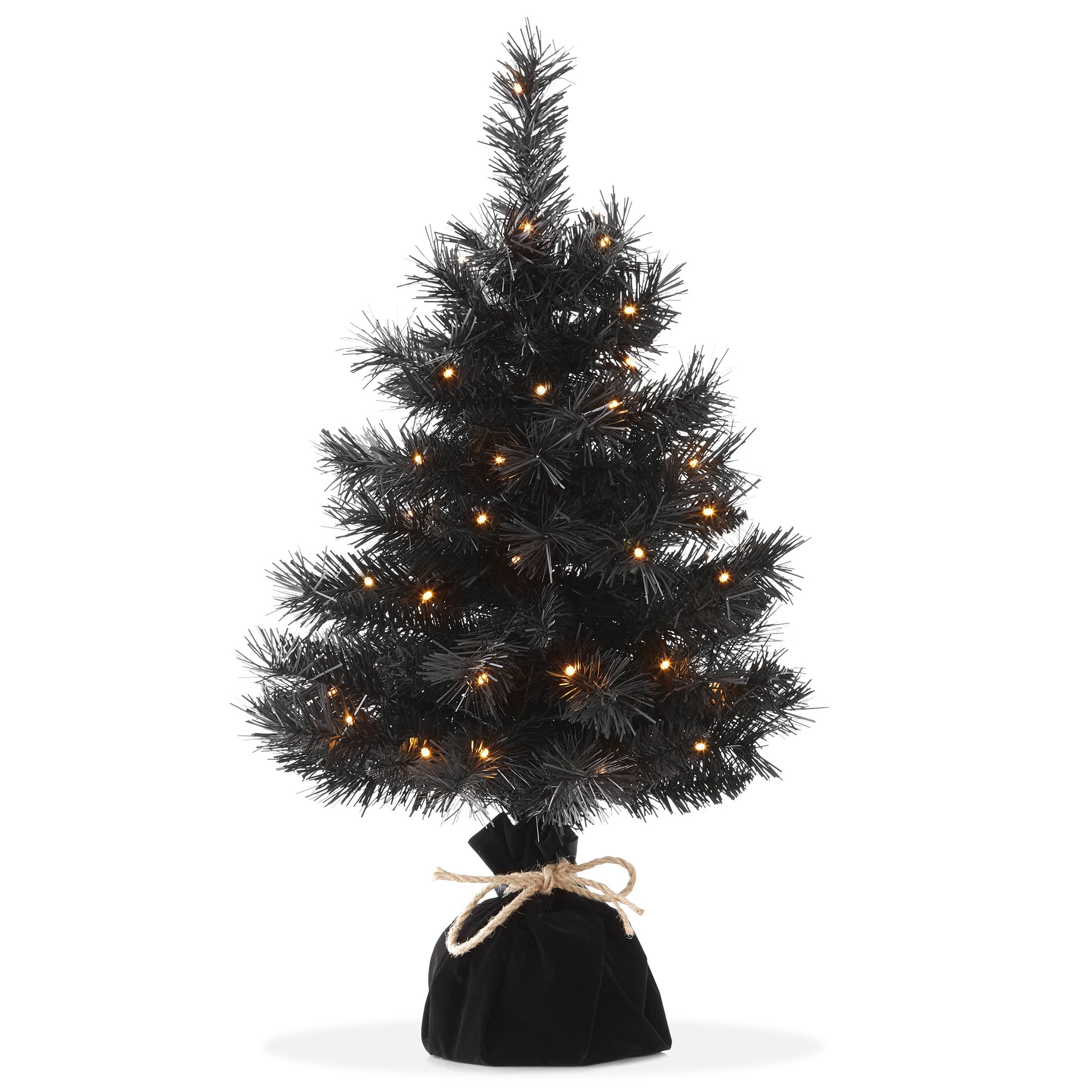 Christmas Tree 2FT Pre-Lit with Lights Artificial Mini Tabletop