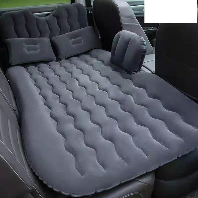 Inflatable Travel Car Air Mattress Back Seat Bed and Rest W/Pillows Pump and Bag