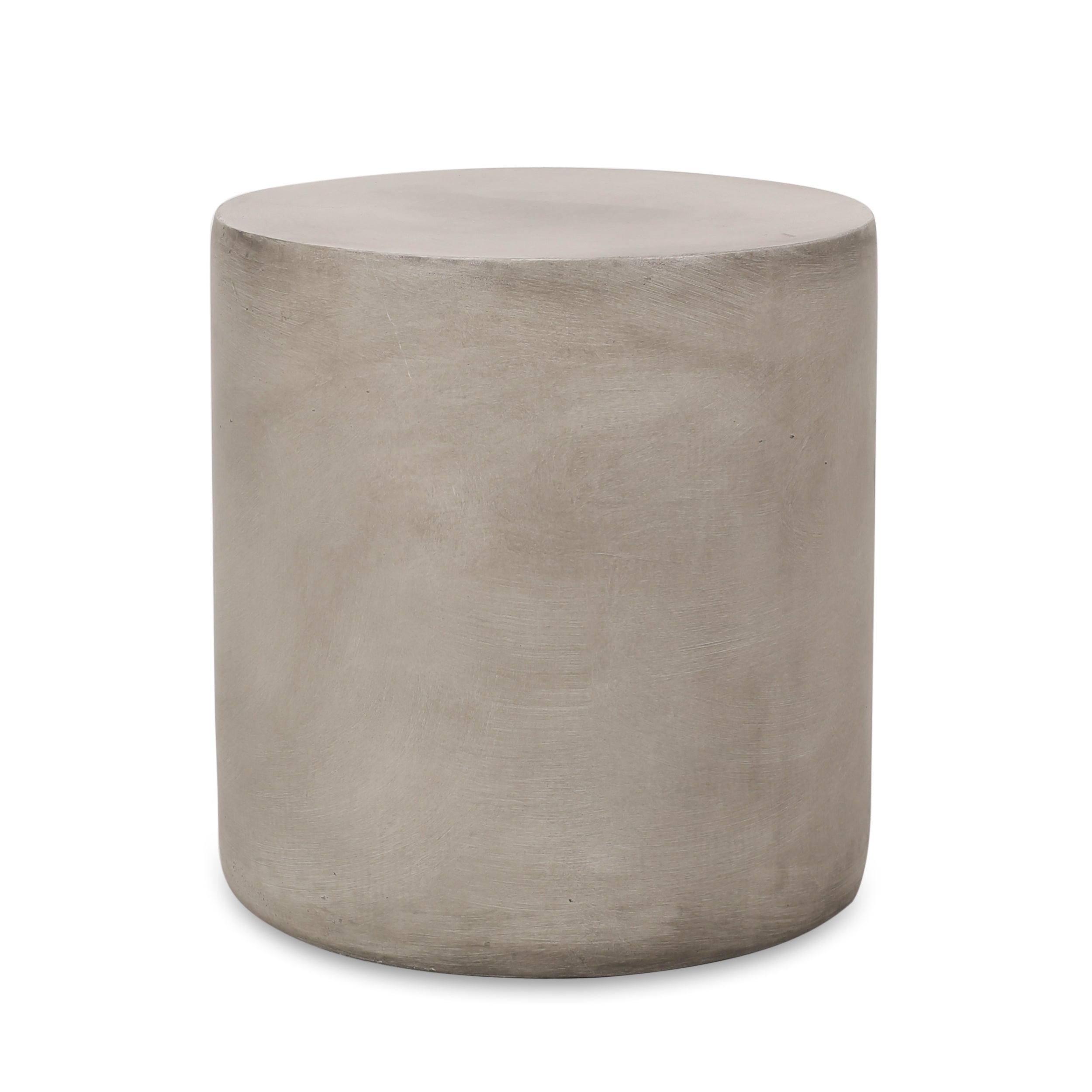 Outdoor LightWeight Concrete Side Table,Light Gray