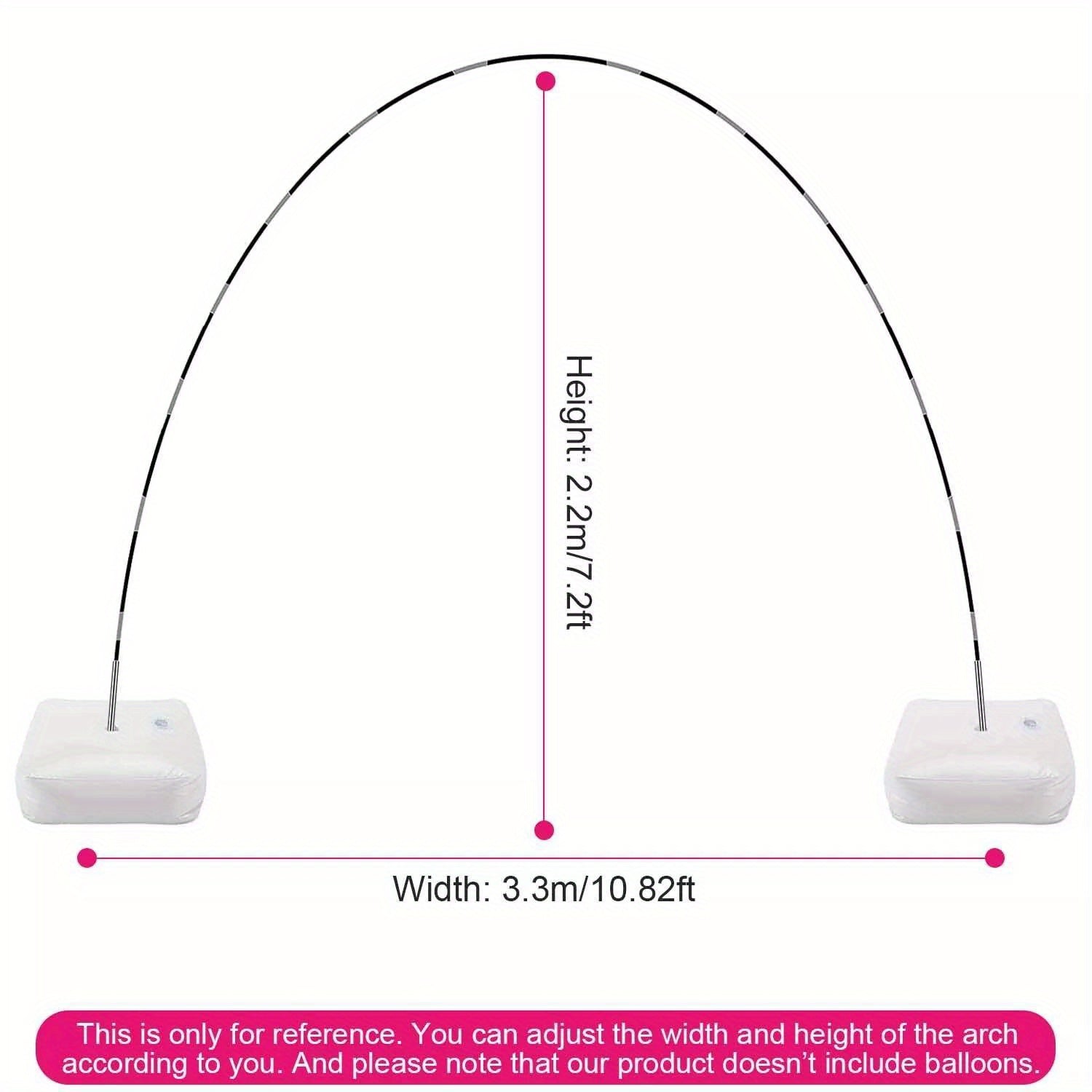 Balloon Arch Stand Kit Adjustable Background Balloon Frame Stand Set