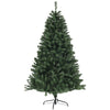 HOMCOM 6ft Artificial Christmas Tree, Xmas Tree with 1000 Branch Tips, Auto Open, Holiday Décor with Steel Base for Home Office, Green