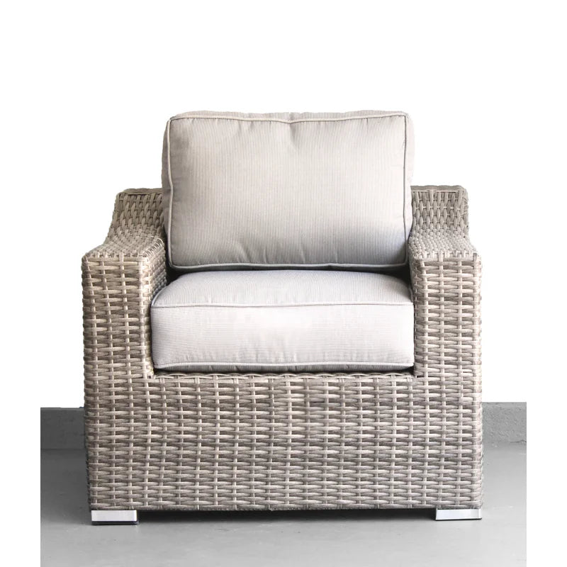 Fully Assembled Wicker 3-Person Seating Set with Cushions