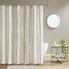 Cotton Printed Shower Curtain with Chenille